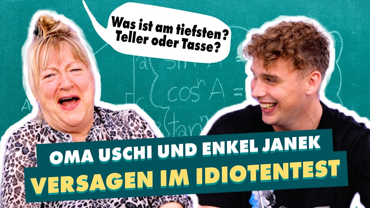 Oma Uschi und Enkel Janek versagen im IDIOTENTEST😂🥴 | WISSTIHRNOCH?