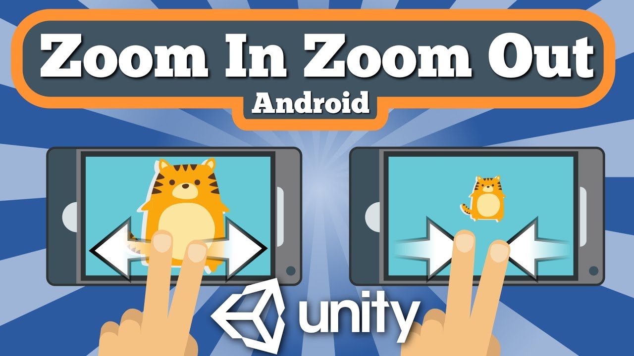 ⁣Unity 2D Tutorial About How To Zoom In And Zoom Out Game View With Finger Pinch On Android Device.