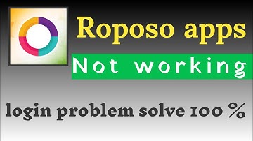 Roposo apps not working problem solve || Otp problem roposo apps || made in India apps 2020
