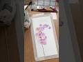 Pink orchid flower watercolor easy painting. #tutorial #artwork #art #flowerpainting
