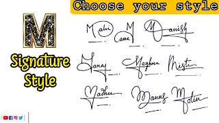 M Signature tips | How to make M Signature | @AnupCalligraphy #signature #signaturestyle