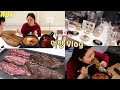 먹방 Vlog 쉬는날 소소하게 먹은것들 😏 (LA갈비, 회전초밥, 감자탕, 된장찌개, 고등어 구이) Mukbang.