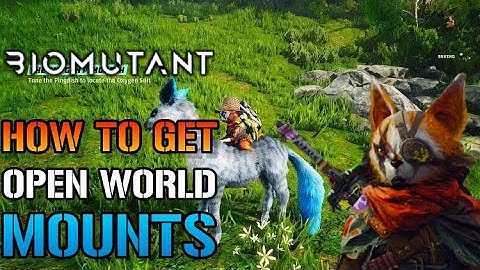 Biomutant: How To Get MOUNTS In The Open World! (Biomutant Mount Guide)