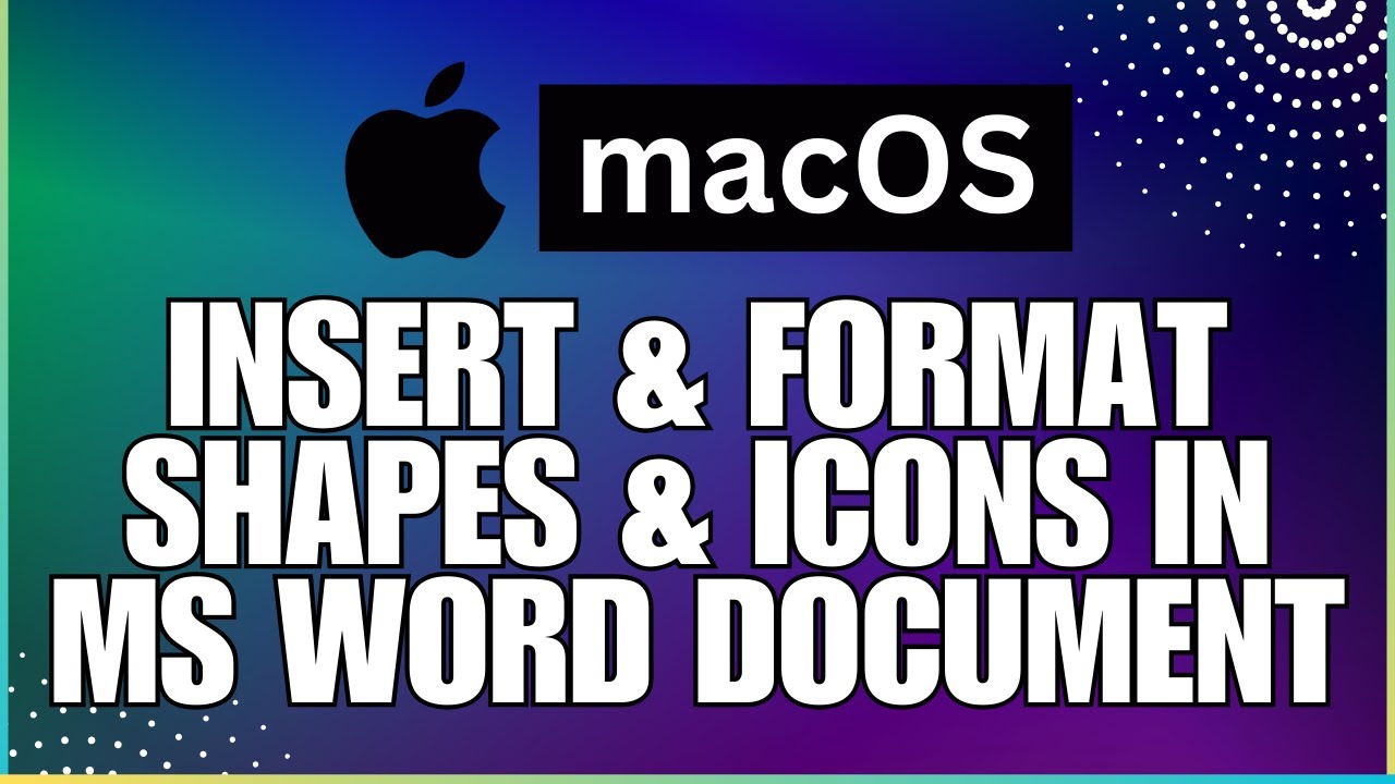 Copy Icon In Ms Word How to Insert and Format Shapes and Icons In a Microsoft Word Document ...