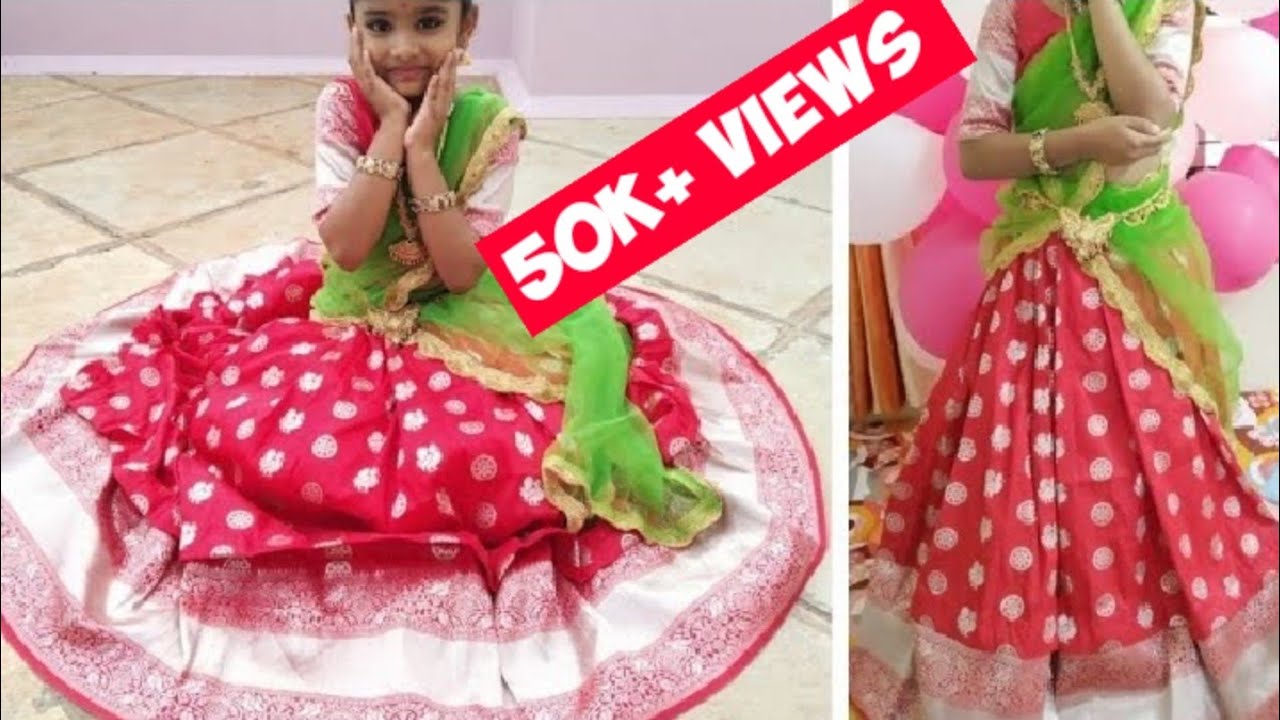 Show the charming beauty of your little princess in this showstopper half  saree. The layered skirt… | Kids dress patterns, Baby frocks designs,  Indian bride outfits