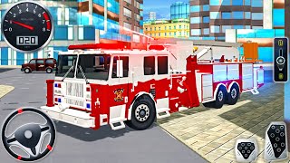 Real Fire Truck Driving Simulator - Fire Engine Fighting Fireman's Daily Job - Android GamePlay #2 screenshot 3