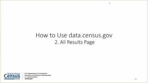 data.census.gov: Navigating a New Site for Census Bureau Data