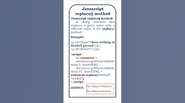 replace() method in javascript @ensolutions5210 #javascript #replaceall #javascripttutorials