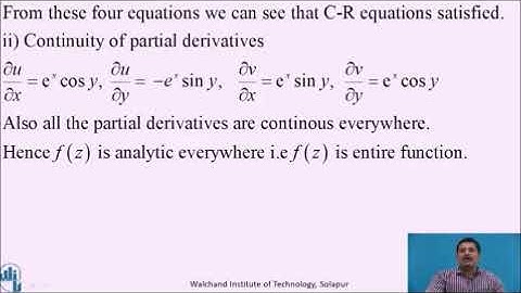 Cauchy Riemann Equations Part II