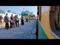Pakistan Railways:5up Green Line crossing Khanpur Railway Station