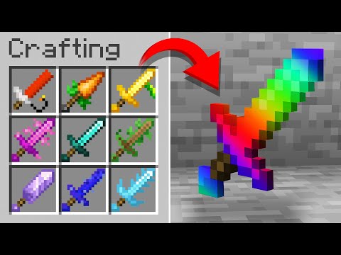 Minecraft but there are Custom Swords…