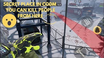 HOW TO GET IN TO THE SECRET PLACE IN SUMMIT ( cod Mobile ) YOU CAN  KILL PEOPLE FROM THIS PLACE!!