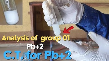 Salt Analysis of group 01|| lead ions || test for Pb2+ ion NEET /JEE #saltanalysis @a2zpractical991