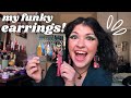 MY FUNKY EARRINGS COLLECTION | small business jewelry haul!🌼