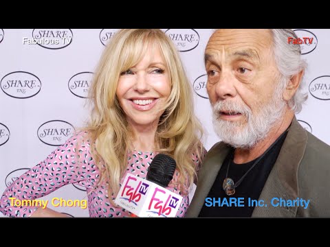 Tommy Chong & Shelby Chong at the SHARE Inc. charity event on Fabulous TV