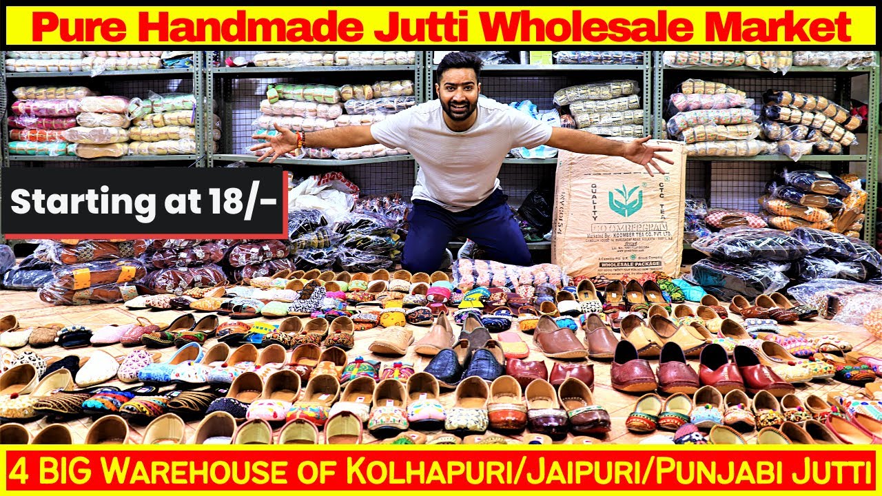 Starting at 18/- Pure Handmade Jutti Wholesale Market | Jutti ...