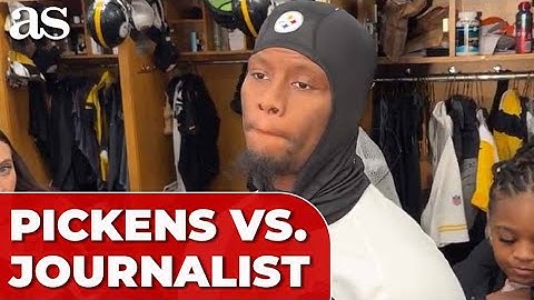 George Pickens CLASHES with REPORTER over Russell Wilson