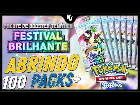 ABRINDO MAIS DE 100+ PACOTES DA COLEÇÃO FESTIVAL BRILHANTE | POKEMON TCG POCKET