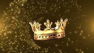 4k Gold Crown | Glittery | Background Loop | Copyright Free