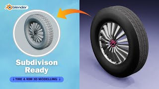 Tire & Rim 3d Modelling Subdivision Ready in Blender 3.5 by INDUSTRIAL CAD TUTORIALS 17 views 1 month ago 20 minutes
