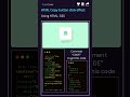 📋 Copy Button Click Effect Using HTML & CSS | Micro Interaction #shorts #coding #uidesignlearning