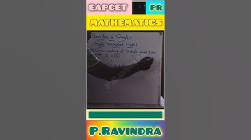 EAMCET MATHS Properties of Triangles Most repeated model bit
