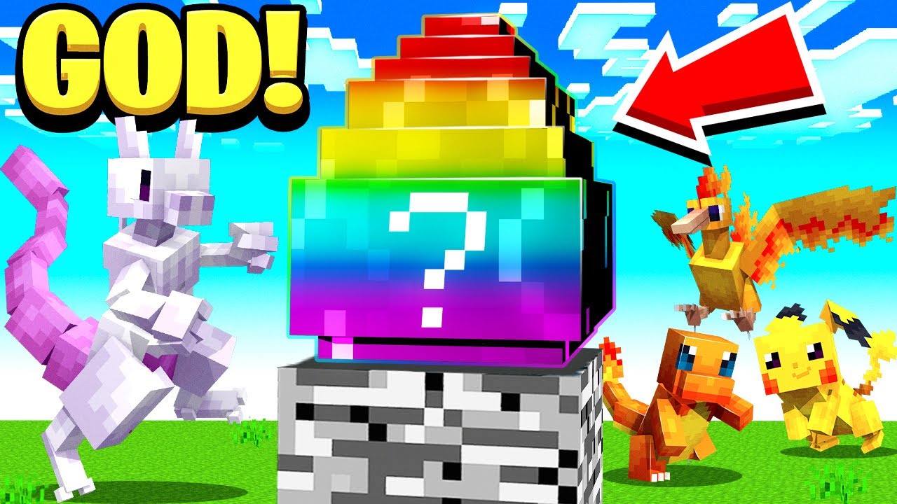 Opening GOD POKEMON EGGS in Minecraft!
