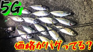 メジャークラフトＮＥＷロッド【鯵道5Ｇ】を持って良型アジング！　結果コスパがバグってたｗ@user-ib6eb4kc7i