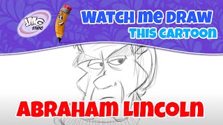 How to draw cartoon of Abraham Lincoln with John-Marc