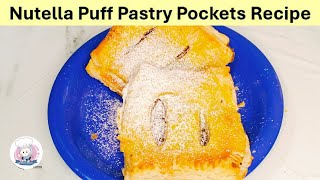 Nutella Puff Pastry Pockets🍫🥐 by Kitchen Queen