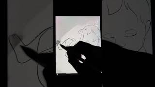 custom one line art of a baby.