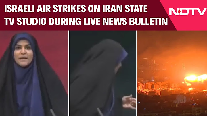 Iran TV Studio Attack | Israeli Air Strikes On Iran State TV Studio During Live News Bulletin