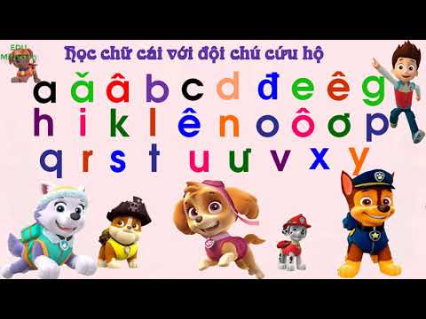 Video Cùng học bảng chữ cái với đội chú chó cứu hộ - EDU Mầm... - youtube