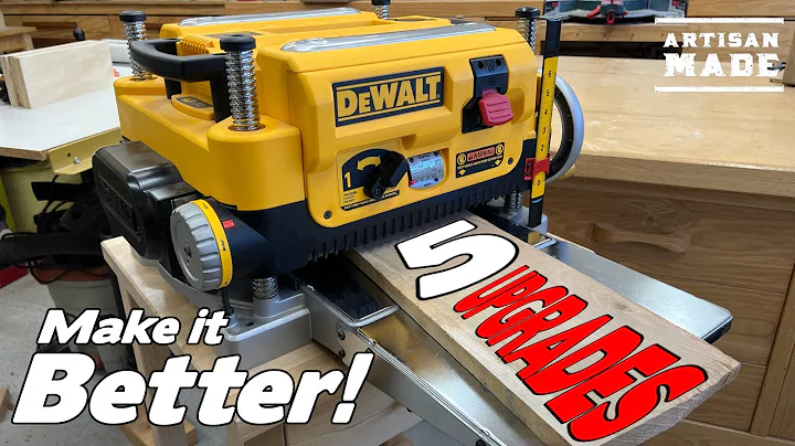 These Upgrades Will Make Your Dewalt Planer So Much Better / helical cutterhead / DW735 Mods