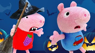 ? Peppa et George se préparent pour Halloween ?‍♀ Jouets du dessin animé Peppa Pig.