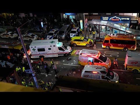 Hundreds killed or injured after stampede during Halloween festivities in South Korea