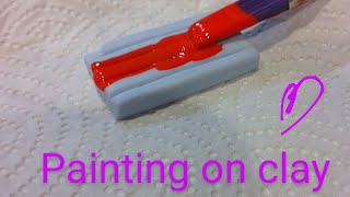 Painting on clay figures part 2