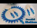 New Beads Necklace Making 2025💙🩵||Beaded Necklace Tutorial|| #subscribe @SaminabeadsCreation1
