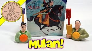 Chien Po #7 1998 Disney's Mulan McDonalds Happy Meal Spinning Top Toy 