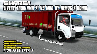 BARU‼️SHARE LIVERY TRUK ISUZU NMR 71 V5 MOD BY @nemogchannel x ROHID FREE DOWNLOAD+PPL screenshot 1