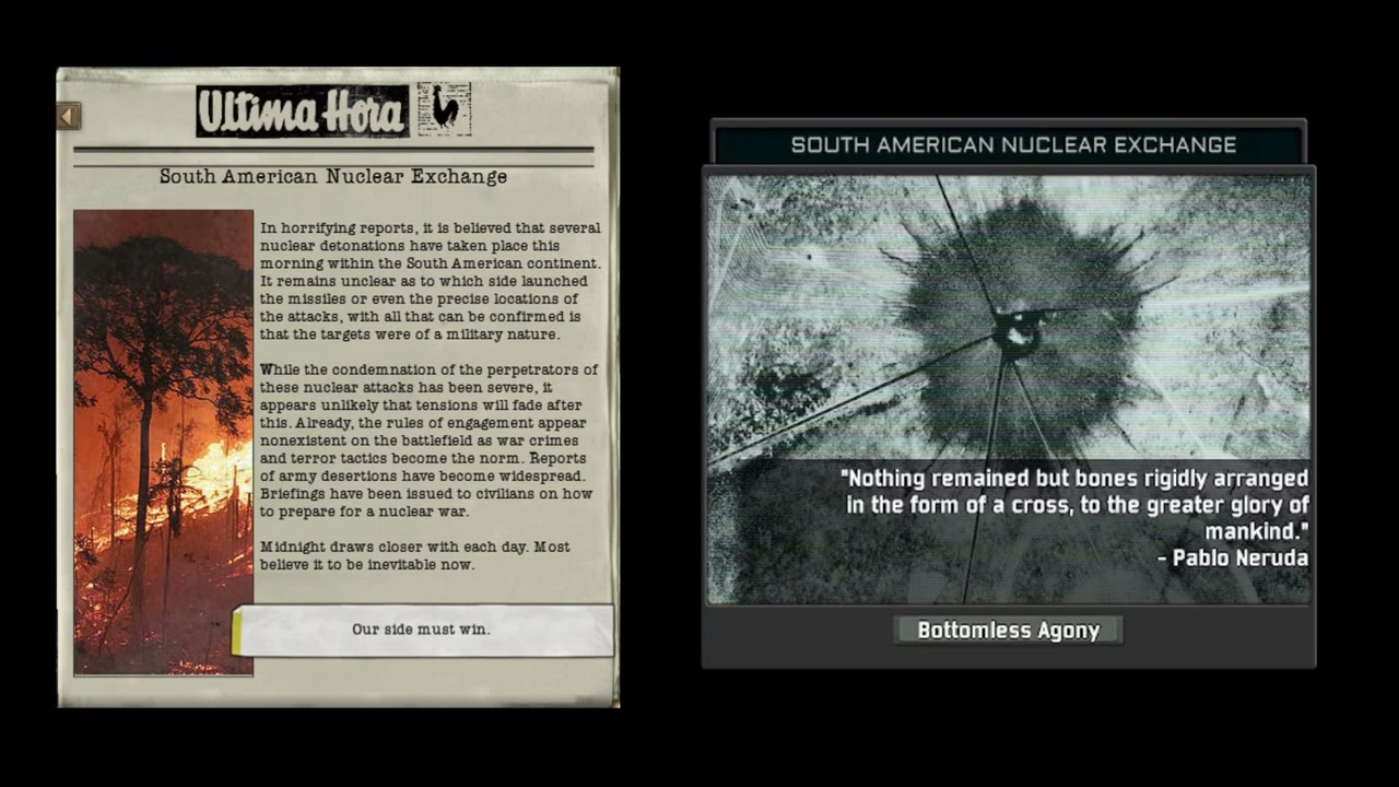 TNO Super Events: South American Nuclear Exchange