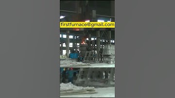 Induction melting furnace foundry workshop, large induction furnace production workshop