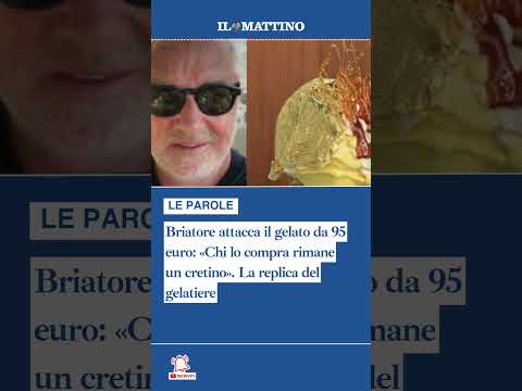 Video Briatore attacca il gelato da 95 euro: «Chi lo compra rimane un cretino». La replica del gelatiere