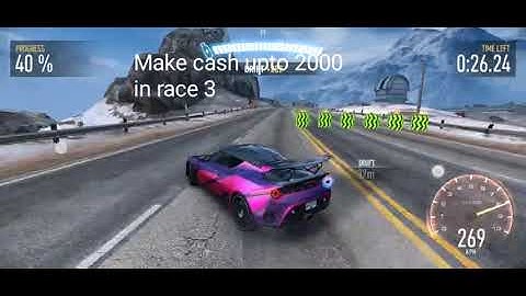 NFS NO LIMITS LOTUS EVORA GT430 DAY 3 RACE 3 MOST CASH EVENT