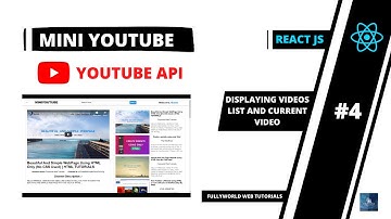 React Js Mini YouTube Using Bootstrap and YouTube API| Part 4:- Displaying videos and Description