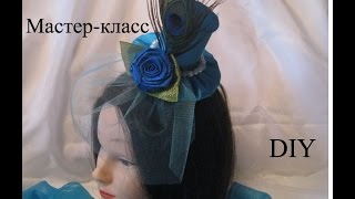 Шляпка Канзаши МК. Как сделать шляпку? DIY