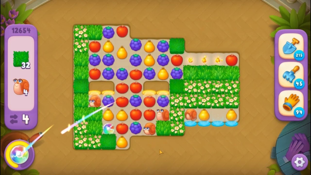 Gardenscapes Level 12654 (Super Hard) No Boosters SD
