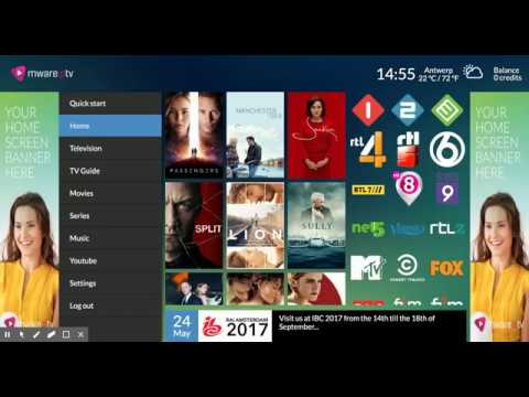 Hiaka User Interface by Mware Solutions 2017 - video from Mwareiptv