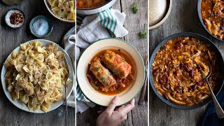 Easy Vegan Cabbage Recipes | Pasta, Rolls &amp; Soup