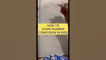 ||How To Avoid confusion in writing numbers with kids||#kidslearning #mathshorts